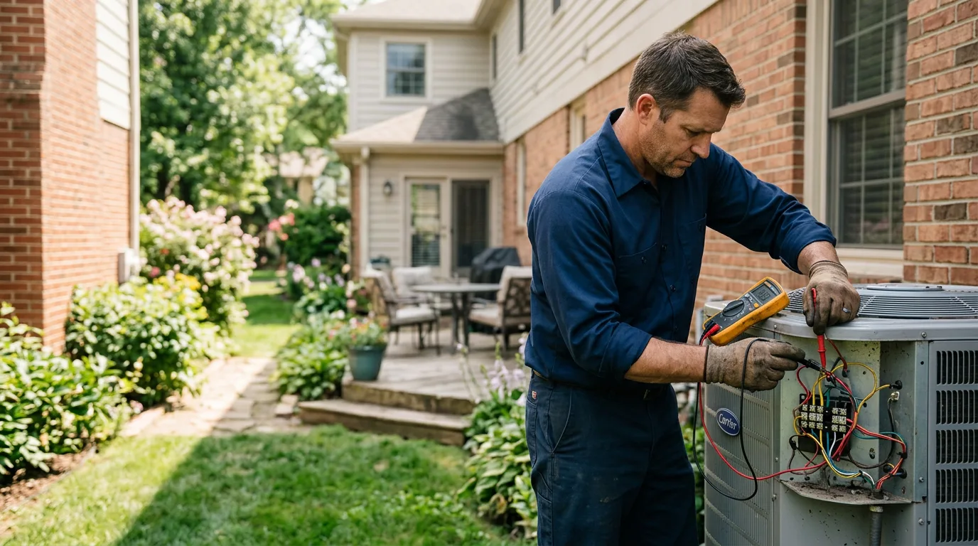 HVAC technician working near Darlington, WI